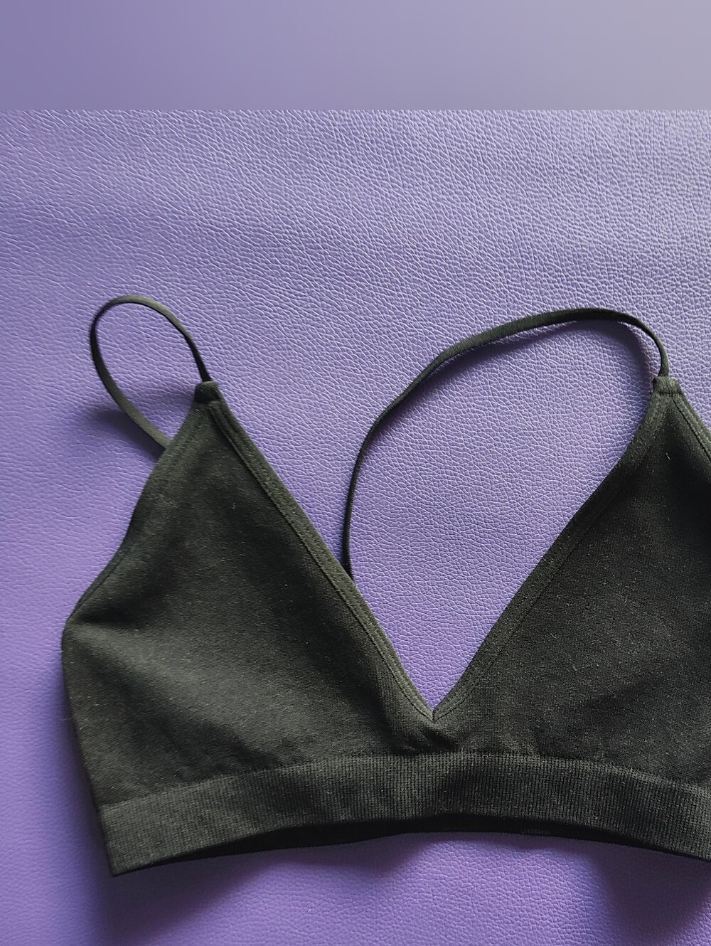 Free People Black Bralette with Thin Straps